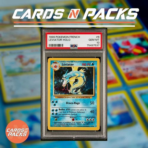 Pokemon Card Léviator GYARADOS 6/102 FRENCH Base Set PSA 10 GEM MINT POP 1 🔥